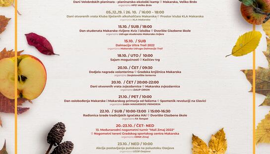 Listopad - mjesec udruga: Program događanja
