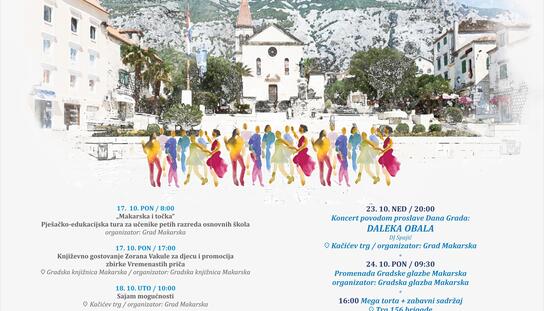 Dan grada: Večeras koncert Daleke obale na Kačićevu trgu