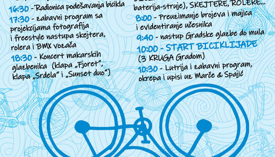 Tradicionalna Biciklijada u subotu 5. studenoga
