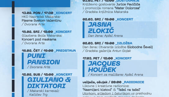 Zima u gradu: Program događanja