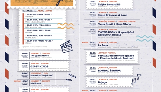 Lito u gradu 2026. – Program za srpanj