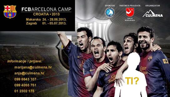Od 24. do 28. lipnja 2013. u Makarskoj FC Barcelona kamp za djecu