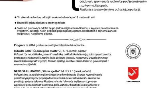 Gradska knjižnica: Prva radionica kreativnog pisanja 7. i 8. studenog