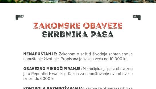 Grad Makarska tiskao letak o zakonskim obvezama skrbnika pasa: Letci distribuirani građanima uz račune Makarskog komunalca