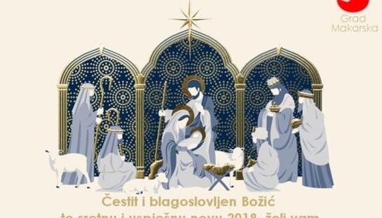 Čestitka Grada Makarske:Čestit i blagoslovljen Božić!