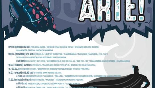 Program događanja u ožujku u dvorani Arte: Makarska prvi put domaćin Dana indijske kulture