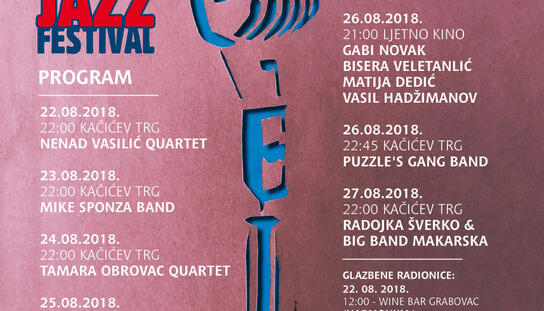 U srijedu počinje Makarska jazz festival: Peto izdanje otvara Nenad Vasilić Quartet na Kačićevu trgu
