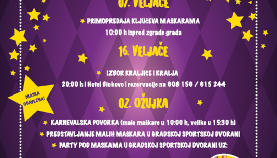 Maškare ča mogu maškare: U četvrtak primopredaja ključeva, dječje maškare i Zimski karneval 2. ožujka