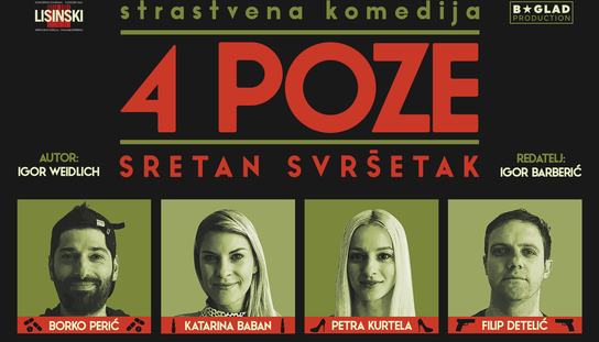 Najbolja komedija ove sezone „4 POZE, sretan svršetak“  28. rujna u Ljetnom kinu Makarska