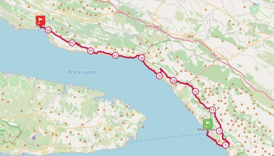 Dalmacija Ultra Trail: Start utrke u Makarskoj u subotu 16.10. u 8 sati ispred Velikog mula